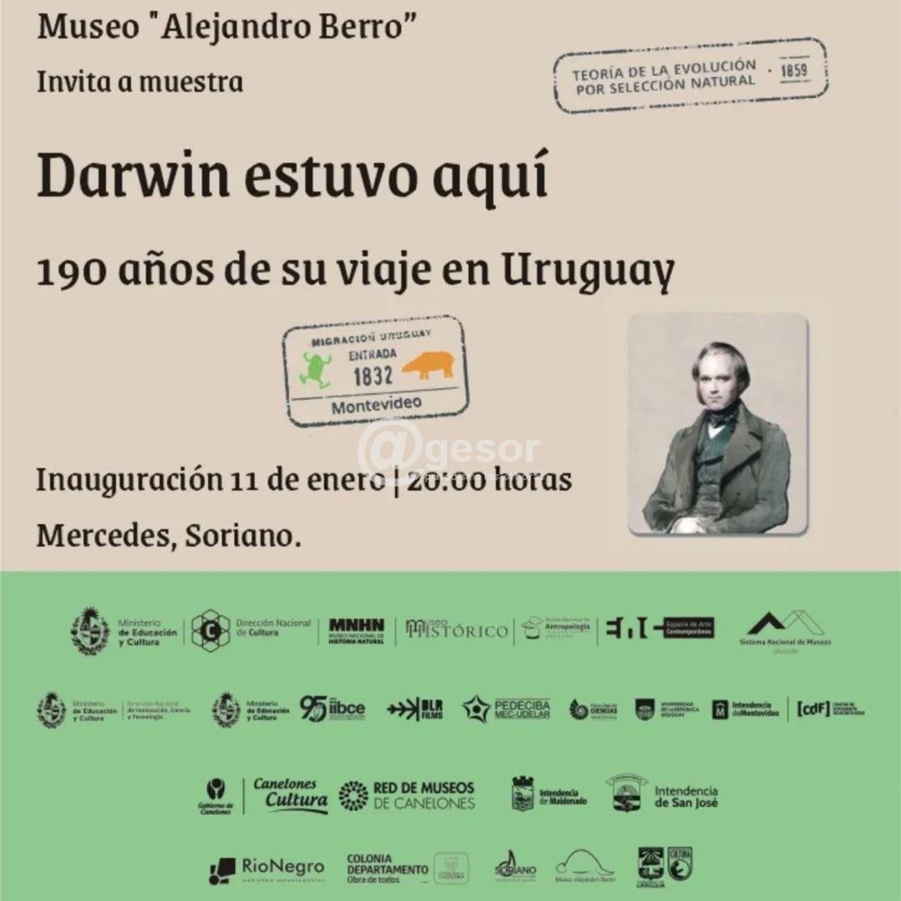 Celebrando los 190 años de la visita que realizó el naturalista inglés Charles Darwin al Río de la Plata, será en el Museo ¨Alejandro Berro¨ a las 20.00 horas